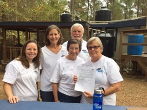 Team FPC LWW Melanie Dean, Deb Thompson, Caren Gibson, Prentice Knight, Donna Houston